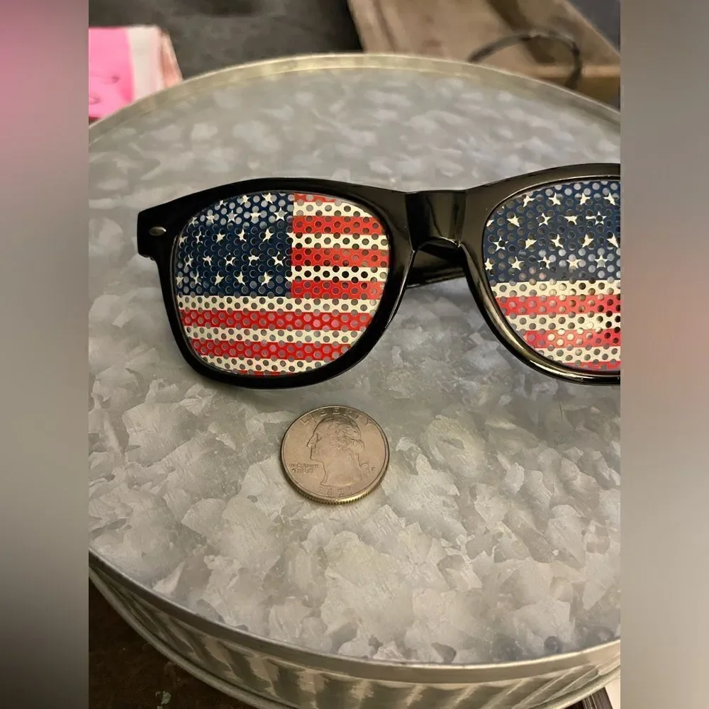 🔥❤️🔥 2 Pair Patriotic Sunglasses Bundle USA Novelty American Theme NWOT